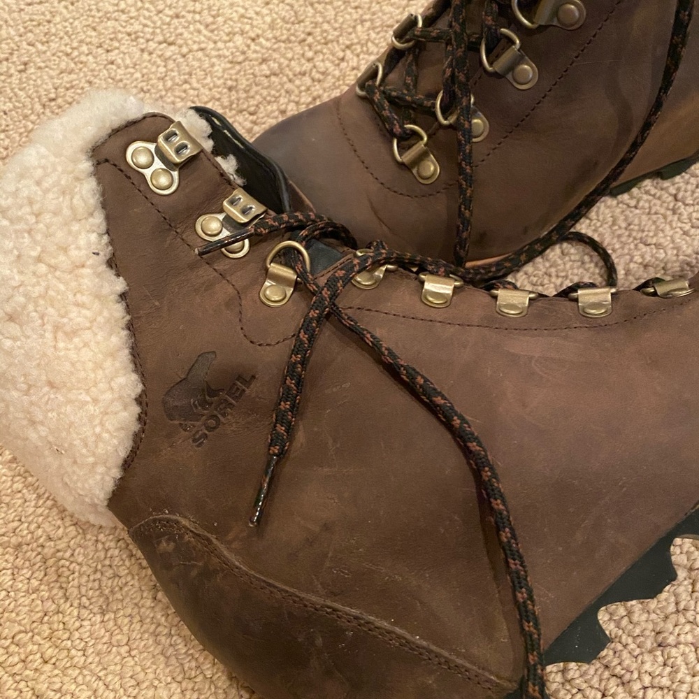 Sorel Joan conquest Wedge Fur Lined 8